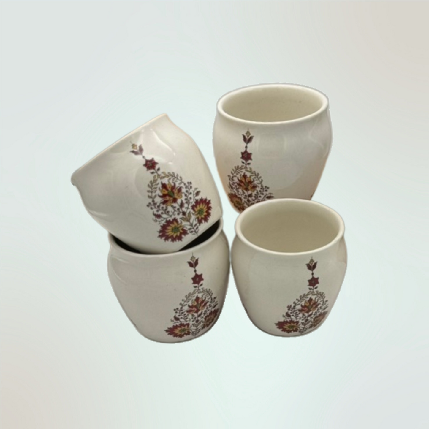 Handcrafted Chai Mug Gift Box | 2 or 4 Ceramic Kulhad Cups for Hot & Cold