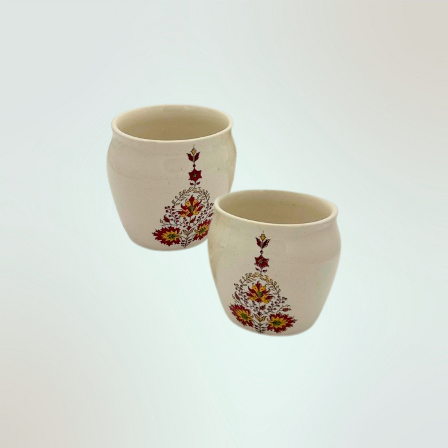 Handcrafted Chai Mug Gift Box | 2 or 4 Ceramic Kulhad Cups for Hot & Cold