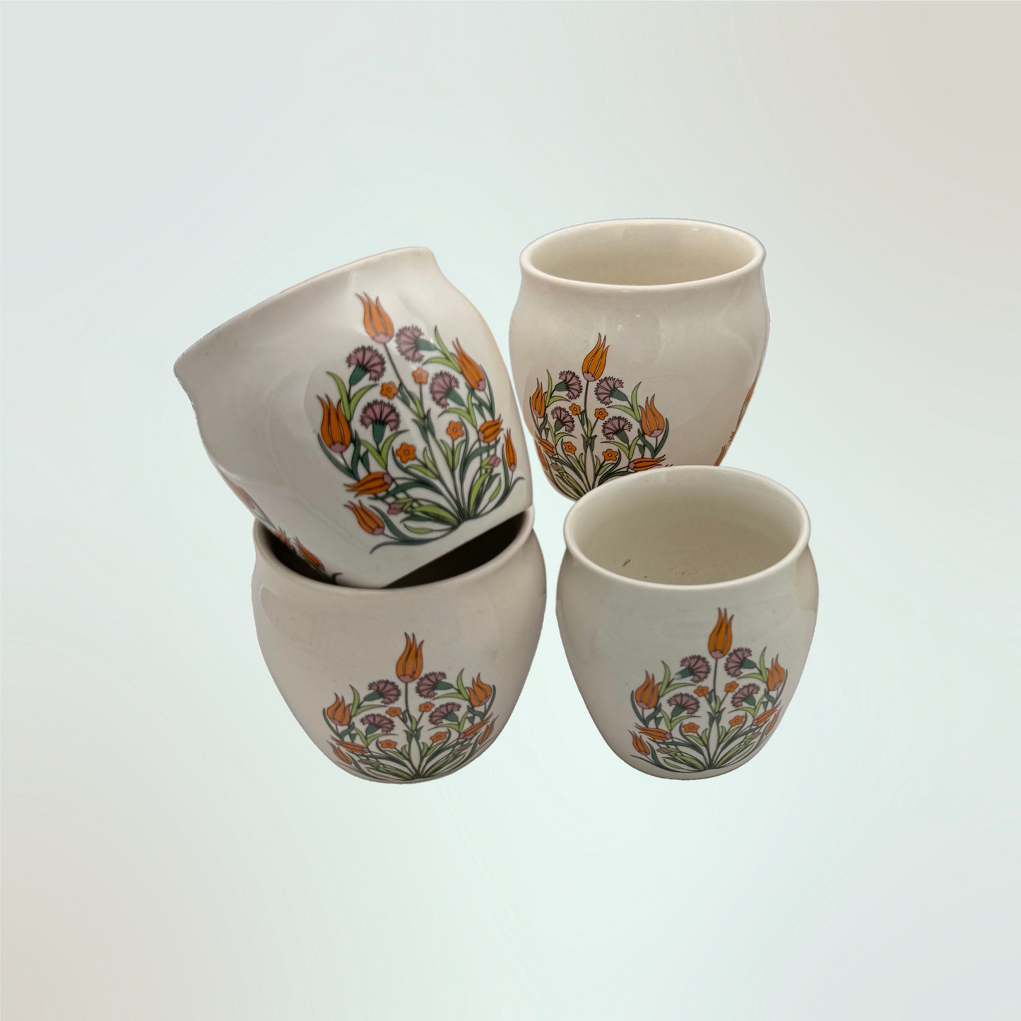 Handcrafted Chai Mug Gift Box | 2 or 4 Ceramic Kulhad Cups for Hot & Cold